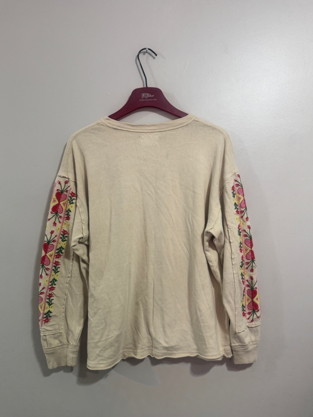 WE THE FREE We “All My Heart” Oversized Long Sleeve Tee Woman’s Size XS - Picture 2 of 5